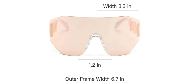 VERSACE Eyewear Medusa-plaque Oversize-frame Sunglasses-2