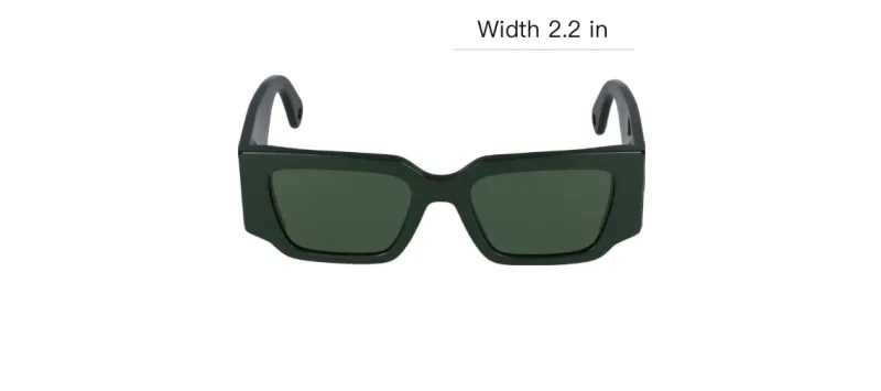 Lanvin Rectangular Sunglasses Women's Green-4