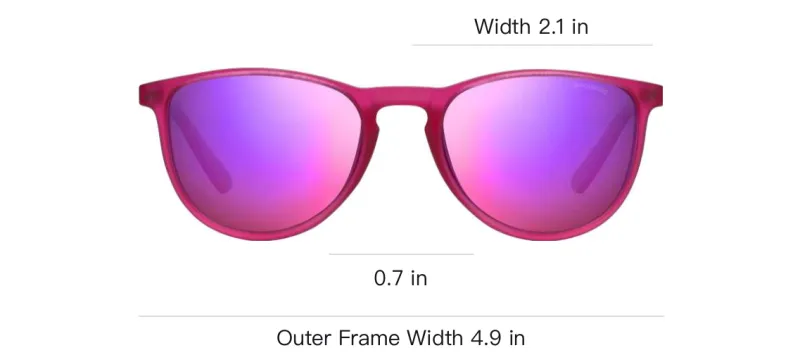 Polaroid Plastic Square Sunglasses Kids' Pink-2