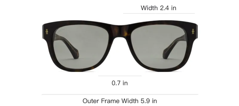 Cartier Square frame Tortoiseshell effect Sunglasses-3