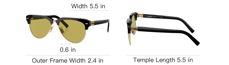 MIU MIU Logo lettering Navigator frame Sunglasses-3