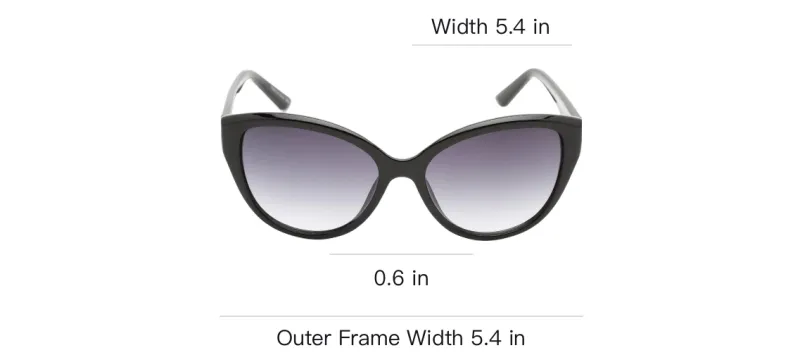 CALVIN KLEIN Plastic Cat Eye Sunglasses Women's Black-2