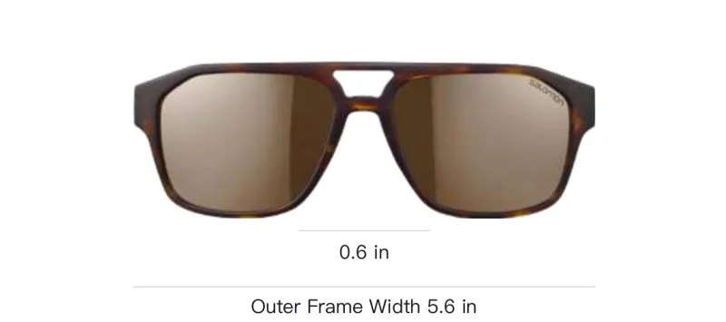 SALOMON Irregular Shape Sunglasses Unisex Tortoiseshell-2