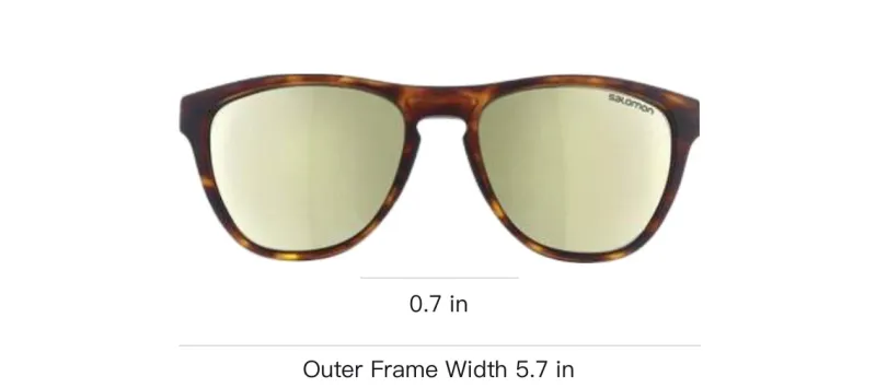 SALOMON Irregular Shape Sunglasses Unisex Tortoiseshell-2