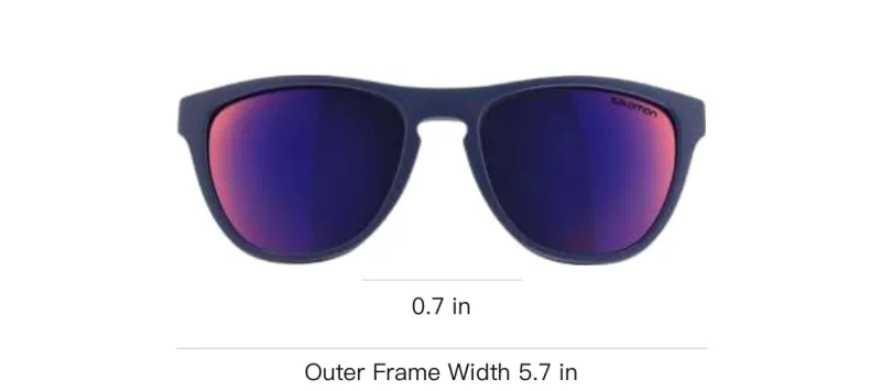 SALOMON Irregular Shape Sunglasses Women's Blue-2
