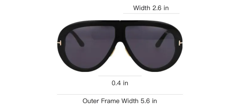 TOM FORD Pilot Frame Sunglasses-2