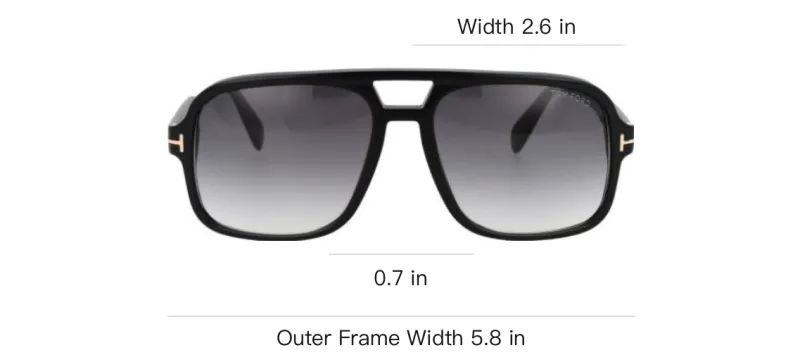 TOM FORD Falconer Square Frame Sunglasses-2