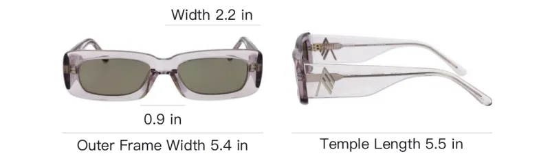 The Attico X Linda Farrow Mini Marfa Rectangle Frame Sunglasses-4