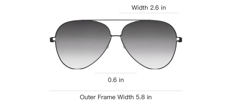 LINDBERG Aviator Sunglasses Unisex Black-2
