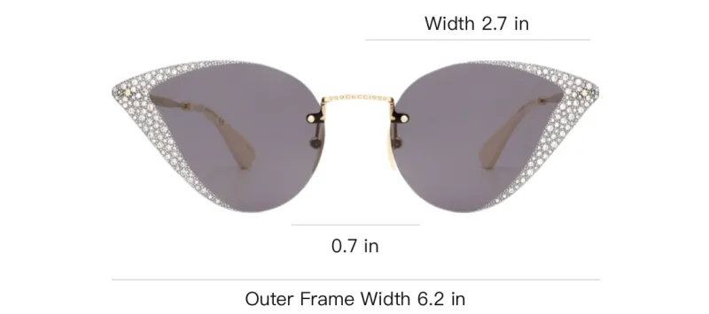 GUCCI Sunglasses Unisex Gold-2