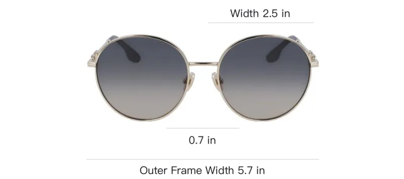 Victoria Beckham Round Sunglasses Women's Silver-3