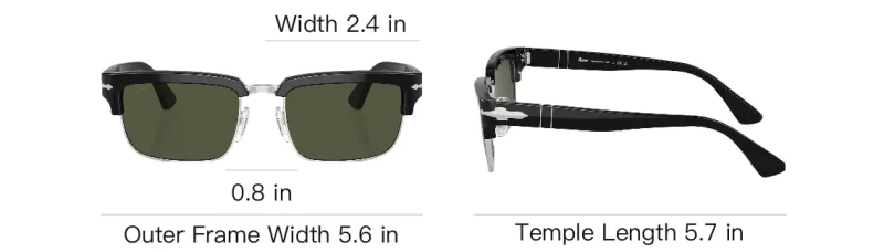 PERSOL Square frame Tinted lenses Sunglasses-3