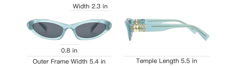 MIU MIU Oval Frame Sunglasses-3