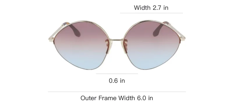 Victoria Beckham Irregular Shape Sunglasses Women's Silver-3