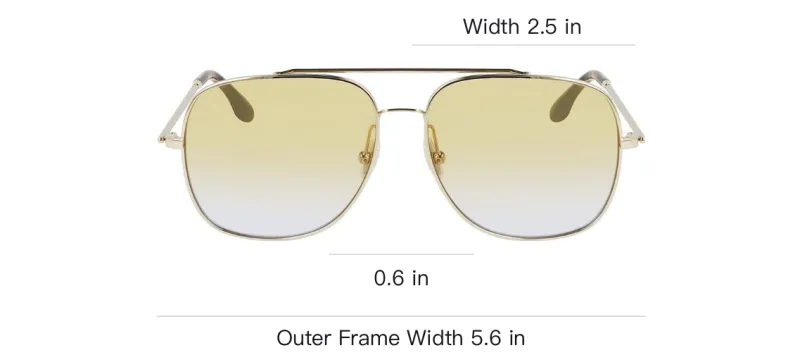 Victoria Beckham Aviator Sunglasses Women's Silver-3