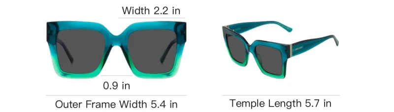 Jimmy Choo Edna Square Frame Sunglasses-3