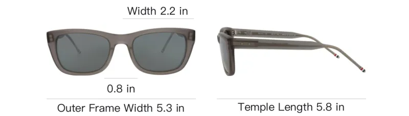THOM BROWNE· Acetate Square Sunglasses Men's Gray-3