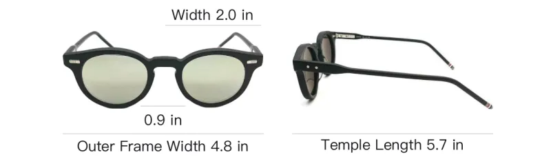 THOM BROWNE Round Frame Sunglasses-3