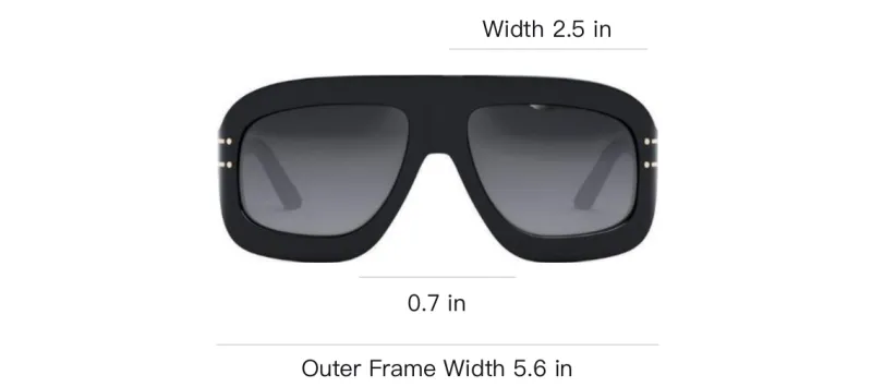 DIOR Oversized Frame Sunglasses-2