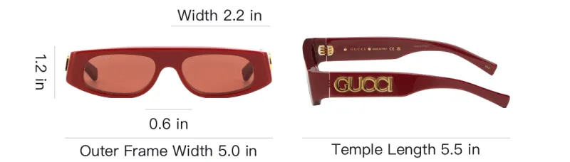 GUCCI Geometric frame Sunglasses-3