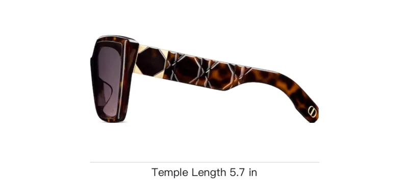 DIOR Irregular Shape Sunglasses Women's Tortoiseshell-3