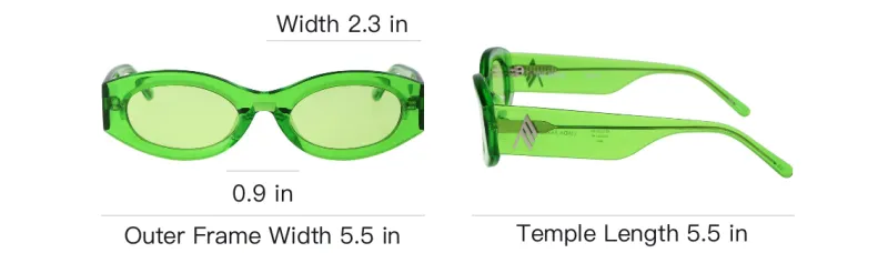 The Attico X The Attico Berta Oval Frame Sunglasses-4