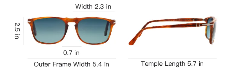 PERSOL Rectangle Frame Sunglasses-3
