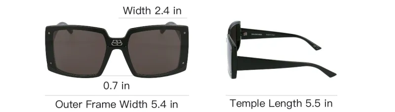 Balenciaga Shield Square frame Sunglasses-5