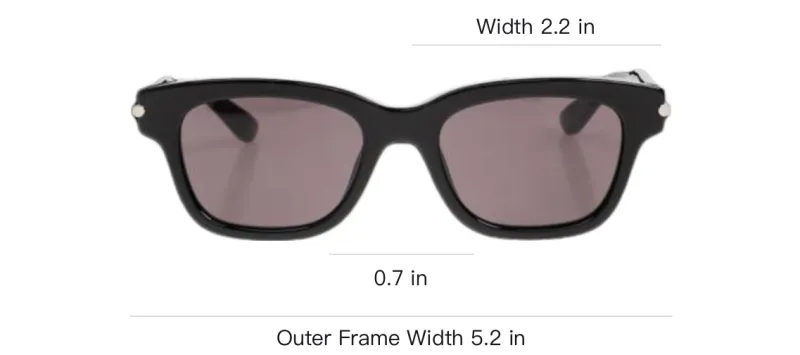 Alexander McQueen T Bar Rectangular Frame Sunglasses-2