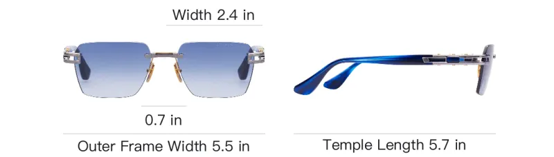 DITA Rectangle Framed Sunglasses-3