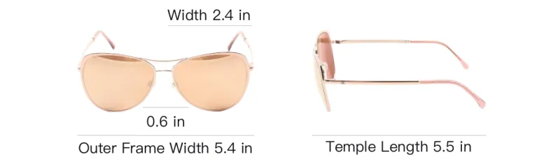 CHANEL Metal Aviator Sunglasses Unisex Gold-3