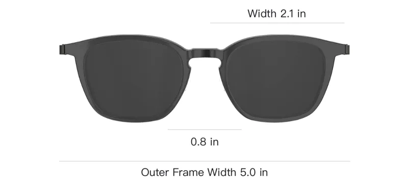 LINDBERG Square Sunglasses Unisex Black-2