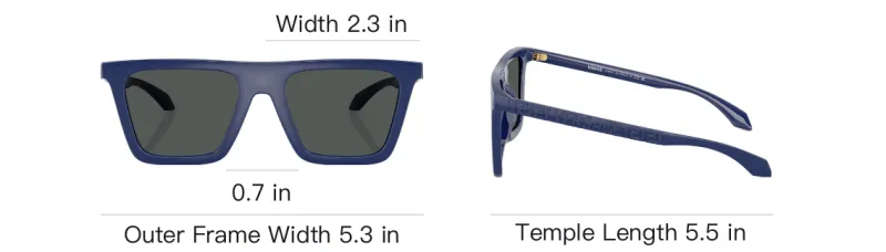 VERSACE Square Sunglasses Grey-3