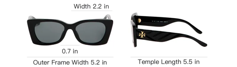 TORY BURCH Rectangle frame Sunglasses-4