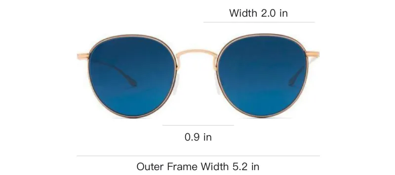 BARTON PERREIRA Round Sunglasses Men's Gold-3