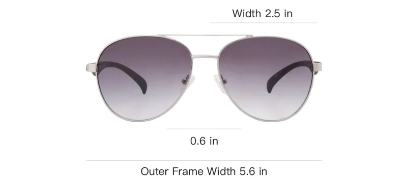 KENNETH COLE Metal Aviator Sunglasses Men's Silver-4