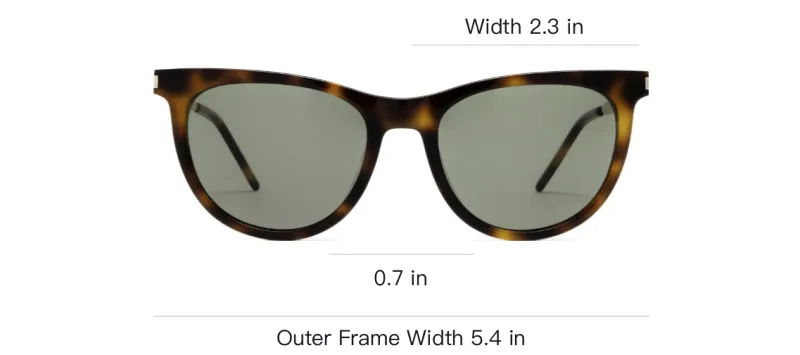 SAINT LAURENT Sunglasses Unisex Brown-2