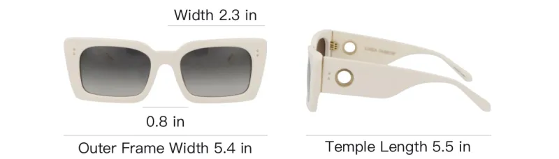 Linda Farrow Squared Frame Sunglasses-4