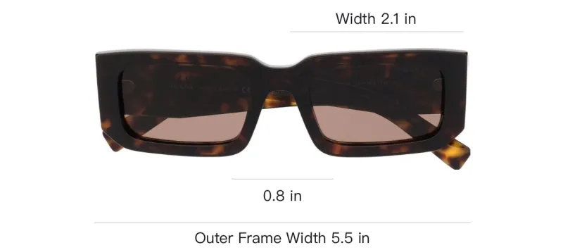 PRADA Square frame Tortoiseshell Sunglasses-2