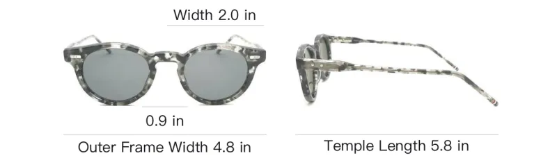 THOM BROWNE Round Frame Sunglasses-3