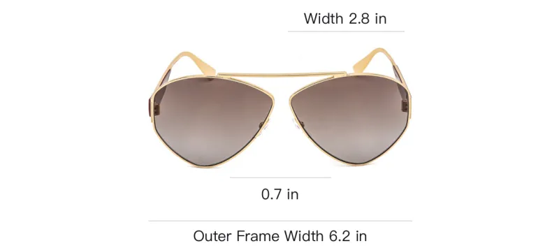 MOSCHINO Sunglasses Unisex Gold-2