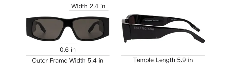 Balenciaga Rectangular Frame Sunglasses-5