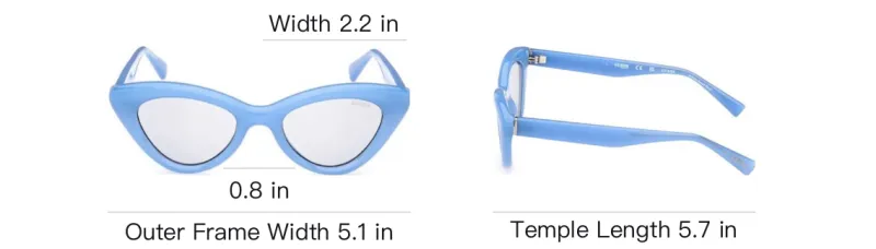 GUESS Subject To Official Website Cat Eye Sunglasses Unisex Sky Blue-3