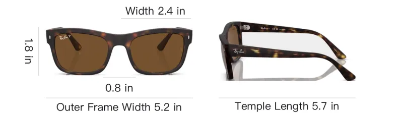 RayBan Rectangular Frame Sunglasses-3