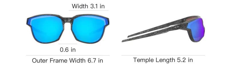 Oakley Injection Molded Irregular Shape Sunglasses Men's Black-5