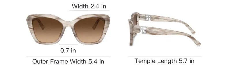 Polo Ralph Lauren - Irregular Shape Sunglasses Unisex Brown-3