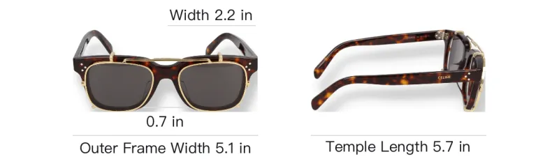 CELINE Navigator Frame Sunglasses-3