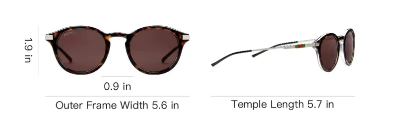 GUCCI Acetate Round Sunglasses Men's Tortoiseshell-3