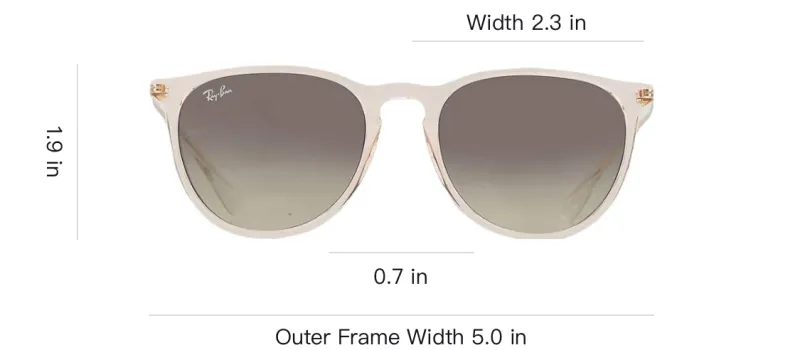 RayBan Injection Molding Oval Sunglasses Unisex Pink-2