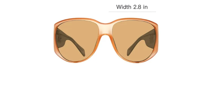 STEVE MADDEN Metal Irregular Shape Sunglasses Unisex Orange-3